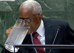 UN secretary general thirsty Meme Template