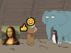 Noah's Ark Elefant Penguin Success Meme Template