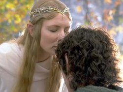 Galadriel kiss Frodo Meme Template