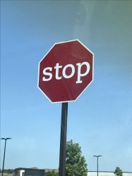 Lowercase Stop Sign Meme Template