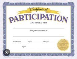 Participation award Meme Template