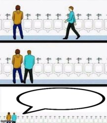 urinal discussion Meme Template