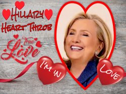 Hillary Heart Throb Meme Template