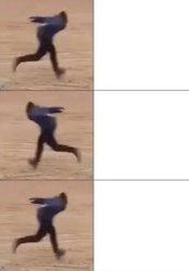 naruto run back and forth 3 lines Meme Template