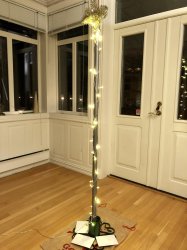 Festivus tree pole christmas lights decorations Meme Template