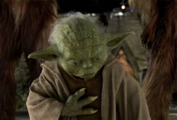 Yoda clutching chest Meme Template