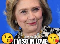 Hillary Heart Throb Meme Template