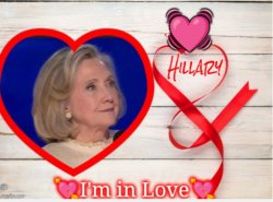 Hillary Heart Throb Meme Template