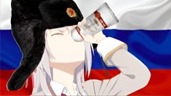 Alya drinking vodka Meme Template