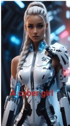 Cyber Girl Meme Template