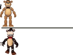 Freddy Toy vs Knockoff Freddy Meme Template