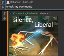 Community_Moderator Silence liberal Meme Template