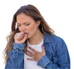 Woman coughing Meme Template