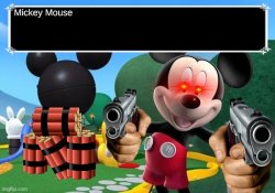 Mickey Mouse with guns Meme Template