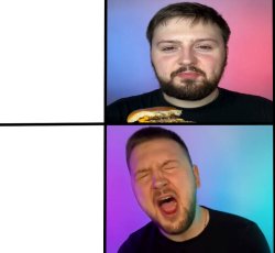 Pasha sushi monsters screaming and calmed down Meme Template