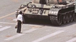 Walz Tank Man Meme Template