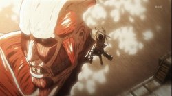 AOT Eren VS Colossal Titan Meme Template