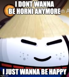 i dont wanna be horni anymore Meme Template