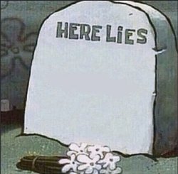 Spoungebob gravestone Meme Template