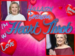 Hillary Heart Throb Meme Template