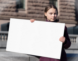 GRETA THUNBERG_SIGN OF CONFUSION Meme Template