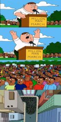 Peter griffin protests protest Meme Template