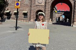 GRETA THUNBERG - STREET SIGN Meme Template