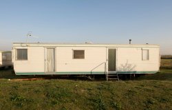 Older mobile home trailer single-wide country living Meme Template