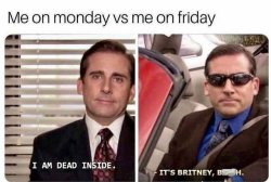 Me on Monday vs Me on friday Meme Template