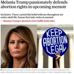 Melania Pro-Abortion Meme Template