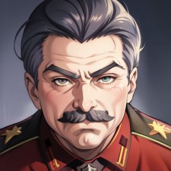 Anime Stalin Meme Template