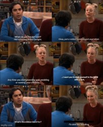 big bang theory rubber band quote Meme Template