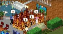 Sims fire Meme Template