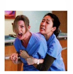 Nurse grabbing nurse Meme Template