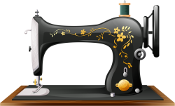 Black/Gold Sewing Machine Meme Template