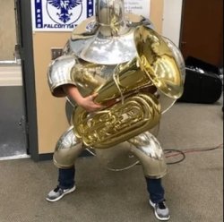 Tuba Defender Meme Template