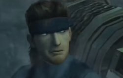 Solid snake looking back Meme Template