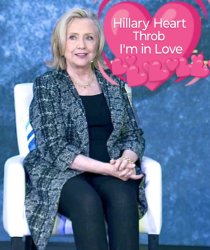 Hillary Heart Throb Meme Template