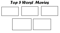 top 5 worst movies Meme Template