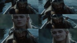 Gimli Legolas I asked for one hair from her golden head Meme Template