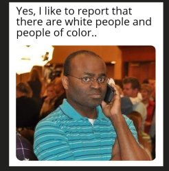 black people calling the police on white people Meme Template