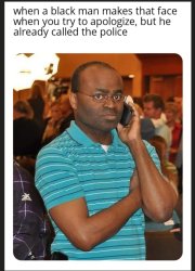 black people calling the police on white people Meme Template