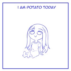 I am potato today Meme Template