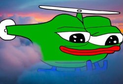 Pepe Copter Meme Template