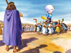 Elijah sees idolaters and Colette statue Meme Template