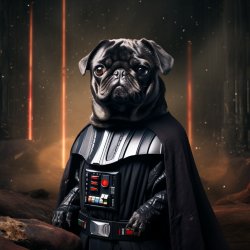 Darth Vader Pug Meme Template