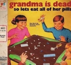 grandma is dead Meme Template