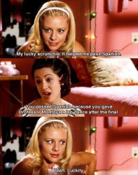 Legally Blonde Luckily Meme Template