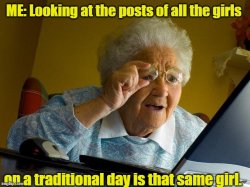 Traditional day Meme Template