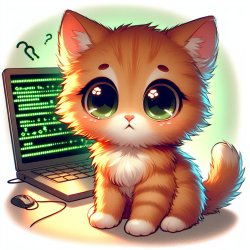 cute kitten being hacked Meme Template